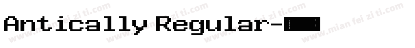Antically Regular字体转换